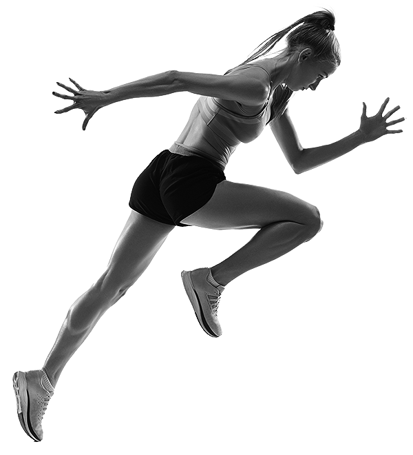 woman athlete running